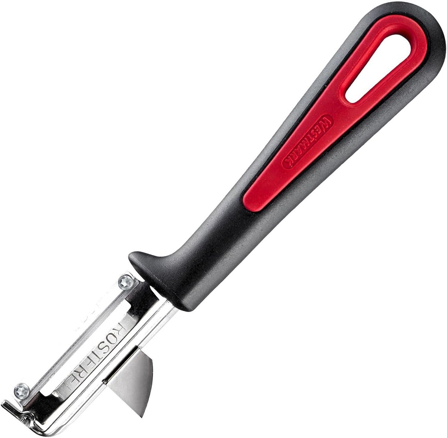 Westmark 29092270 Sparschäler Gallant, Pp/Tpe/Edelstahl, Schwarz / Red, 16,5 X 3,7 X 2 Cm Škrabka Naty Shop Gallant (pro leváky)
