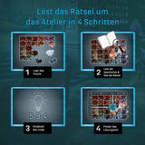 KOSMOS 683979 EXIT® Puzzle: 500dílné puzzle Hidden Studio pro dospělé a děti Puzzle 10+ v únikové místnosti pro začátečníky Puzzle Naty Shop