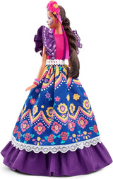 2022 Día De Muertos panenka Barbie s nařasenými tradičními šaty, květinovým věncem a barvou na obličej Calavera, dárek pro sběratele