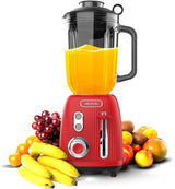 Stojanový mixér Cecotec Retro Power Black Titanium Retrogreen. 1200W Maximale Leistung, 2 Geschwindigkeiten, 4-Klingen-Messer Mit Schwarzer Titanbeschichtung Und 1,5L Krug, Vintage-Design v Grün Kitchen Naty Shop Red