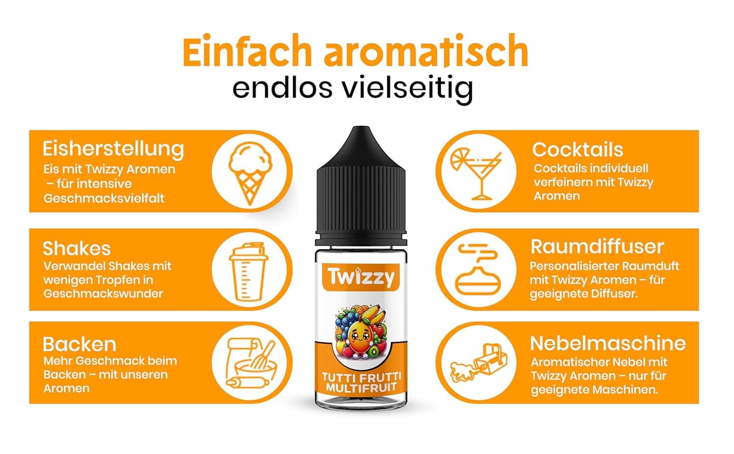 Twizzy Koncentrované Tutti Frutti Aroma, 30 ml Aromas Naty Shop