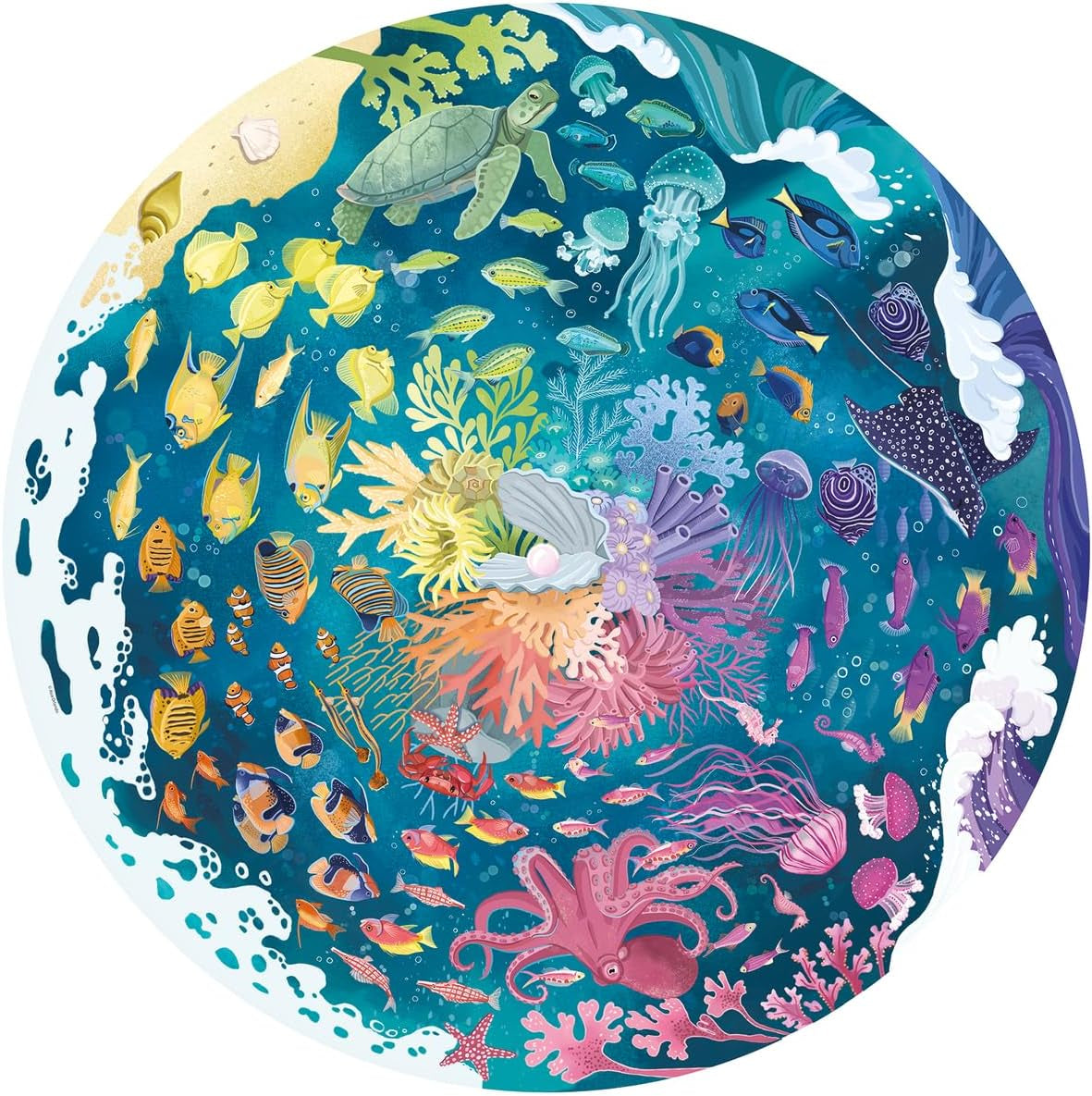 Puzzle Ravensburger 17170 Circle of colors - Ocean & Submarine Puzzle 500 dílků Puzzle Naty Shop Single