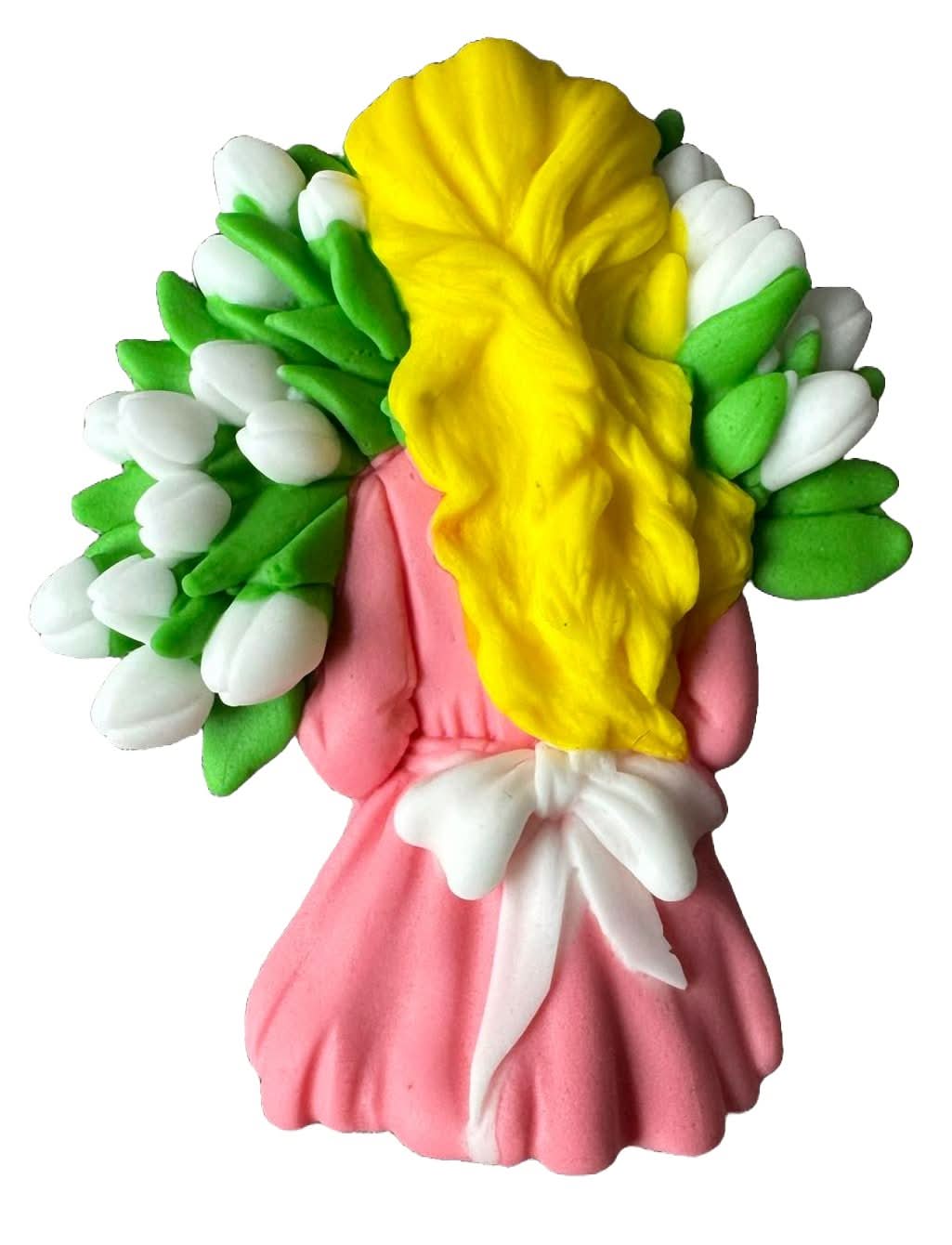 Jedlá cukrová dekorace, Dekorace z cukrové pasty Beautiful Lady Nati Shop