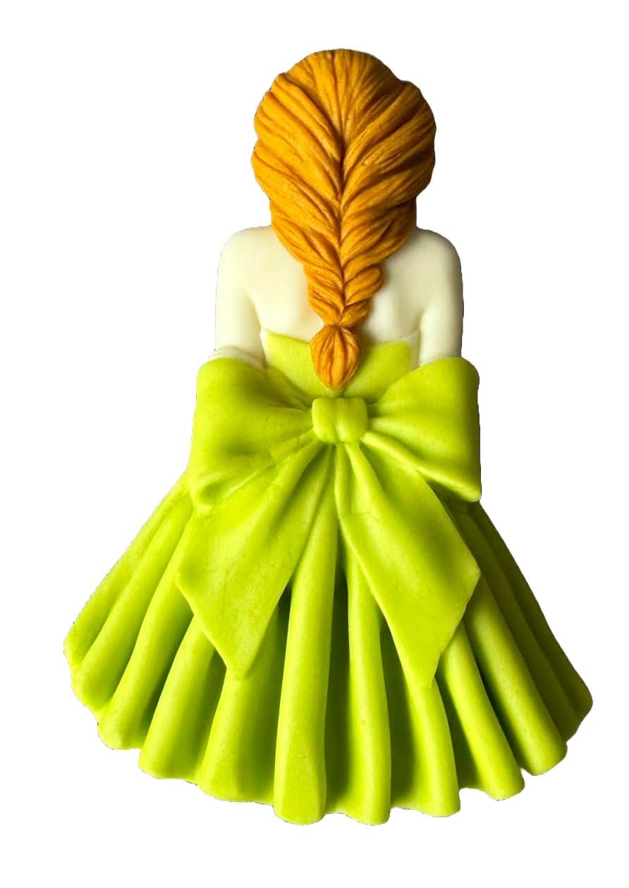 Jedlá cukrová dekorace, Dekorace z cukrové pasty Beautiful Lady Nati Shop