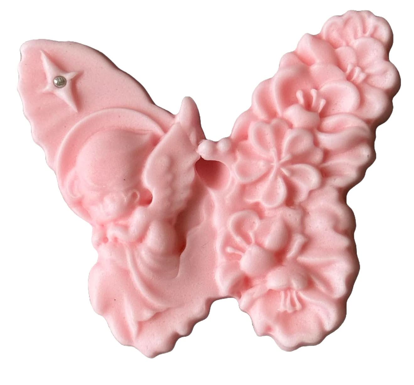 Jedlá cukrová dekorace, Motýl s andělem Dekorace z Sugar Paste Nati Shop