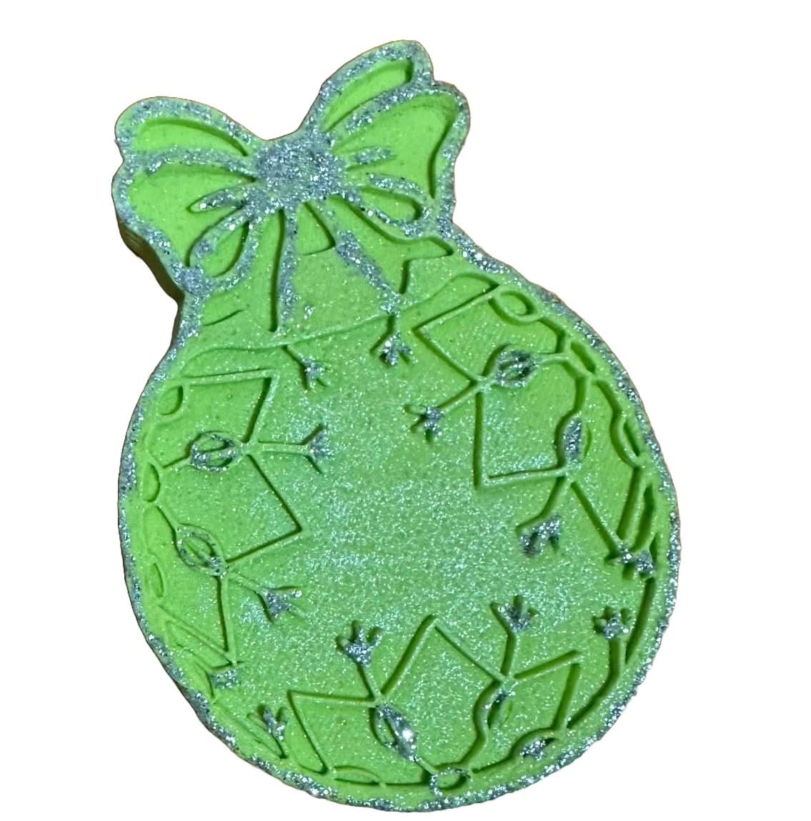 Jedlá cukrová dekorace, koule na vánoční stromeček, zelená Dekorace z Sugar Paste Nati Shop