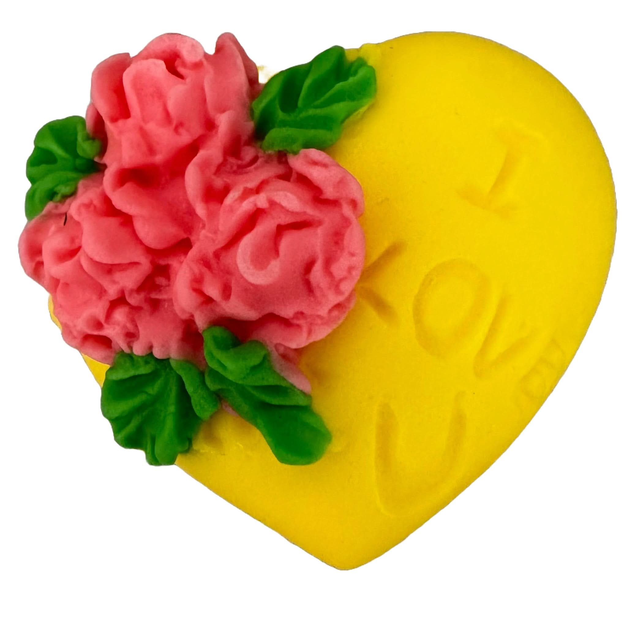 Jedlá cukrová dekorace, Srdce "Miluji tě" Dekorace z Sugar Paste Nati Shop