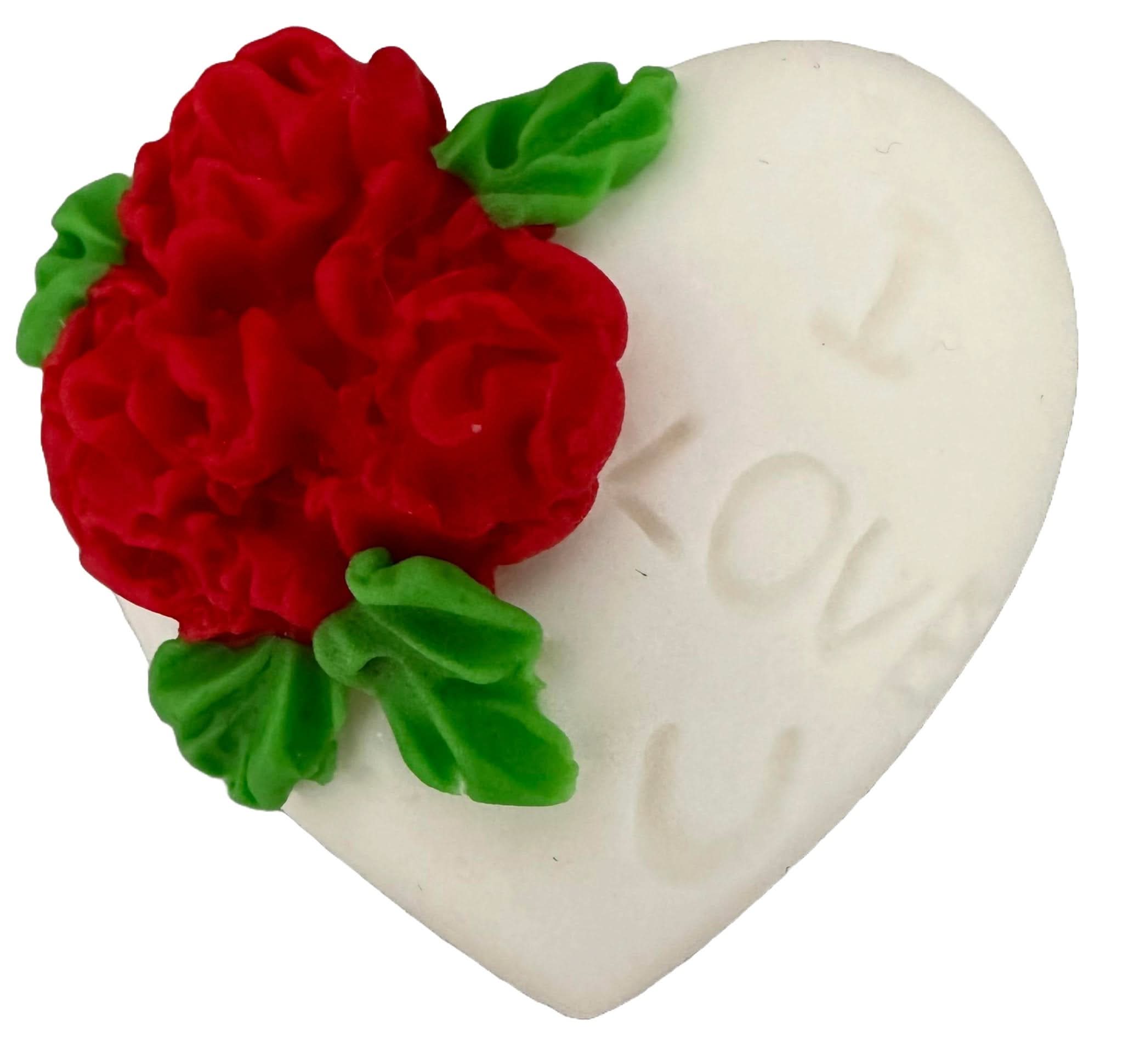 Jedlá cukrová dekorace, Srdce "Miluji tě" Dekorace z Sugar Paste Nati Shop