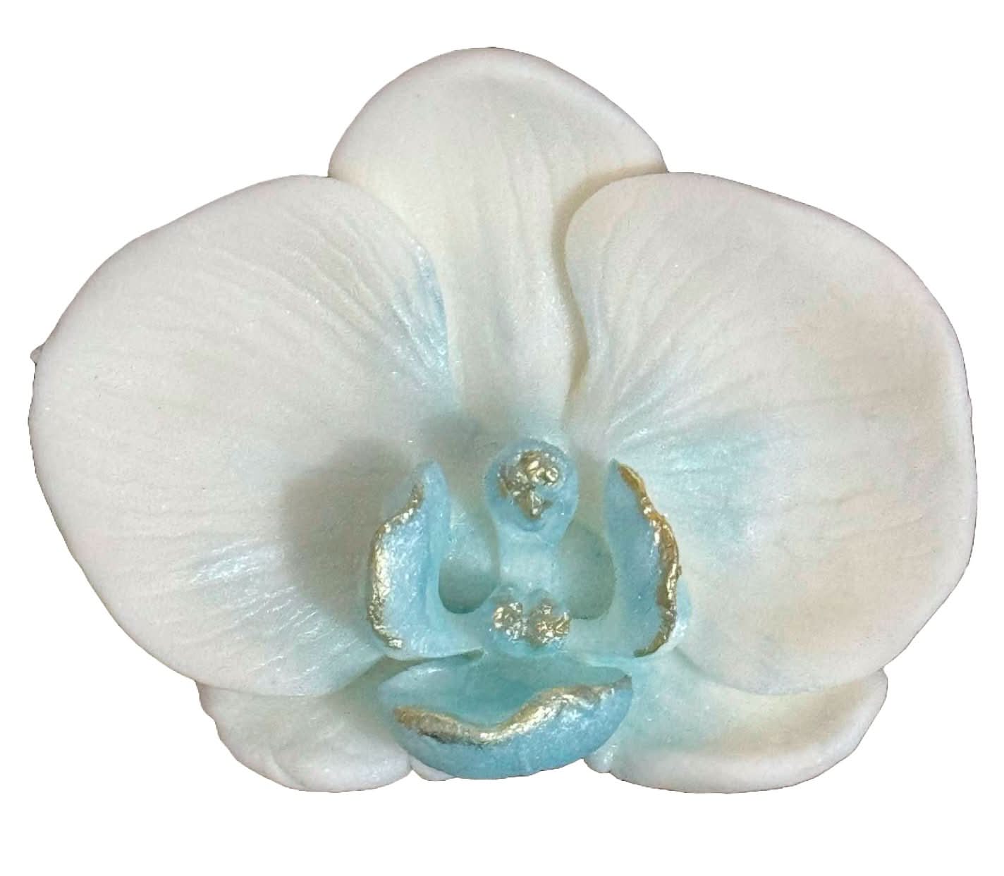 Jedlá cukrová dekorace, dekorace White Orchid z Cukrové pasty Nati Shop