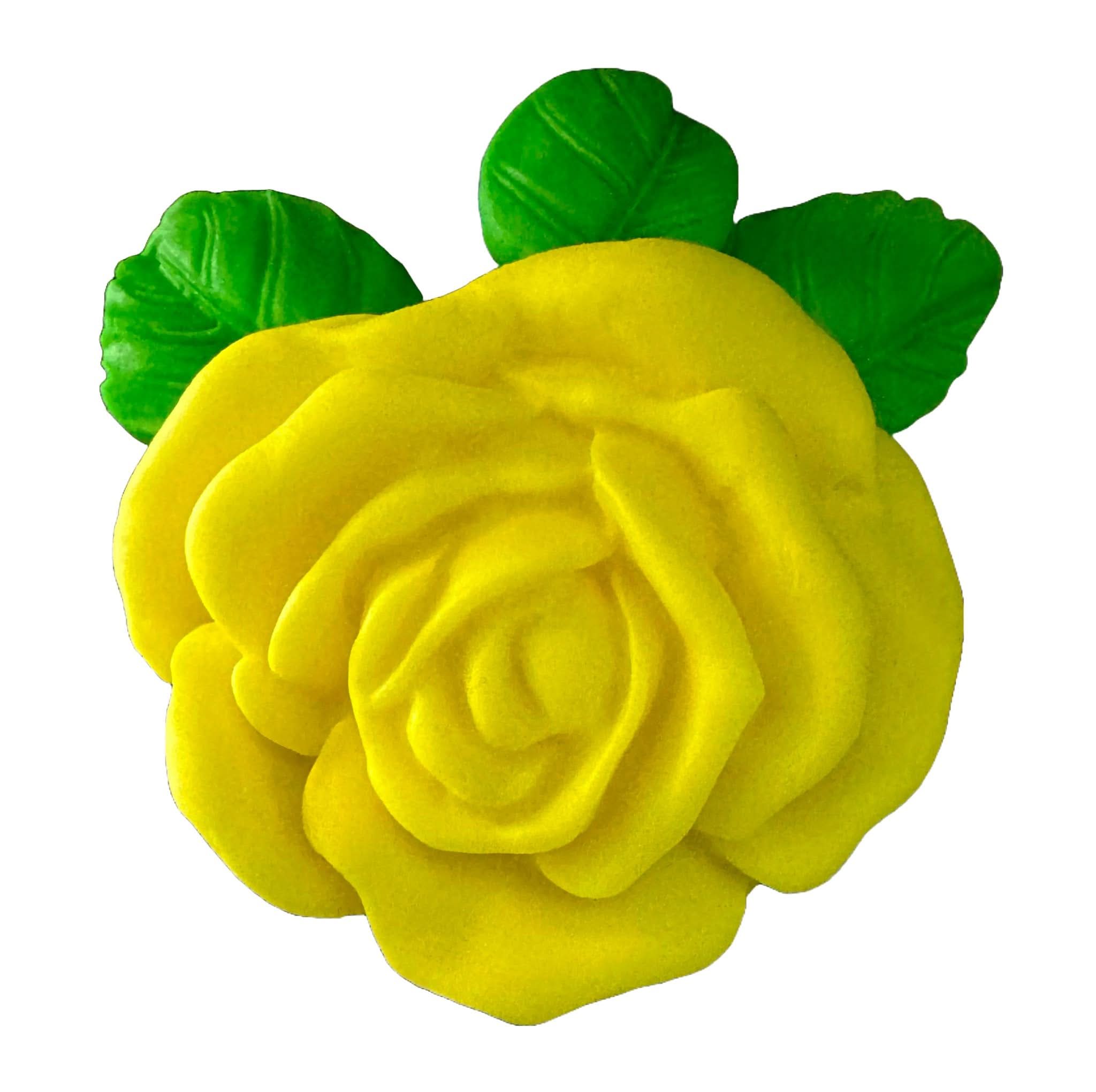 Jedlá cukrová dekorace, Dekorace žluté růže z Sugar Paste Nati Shop