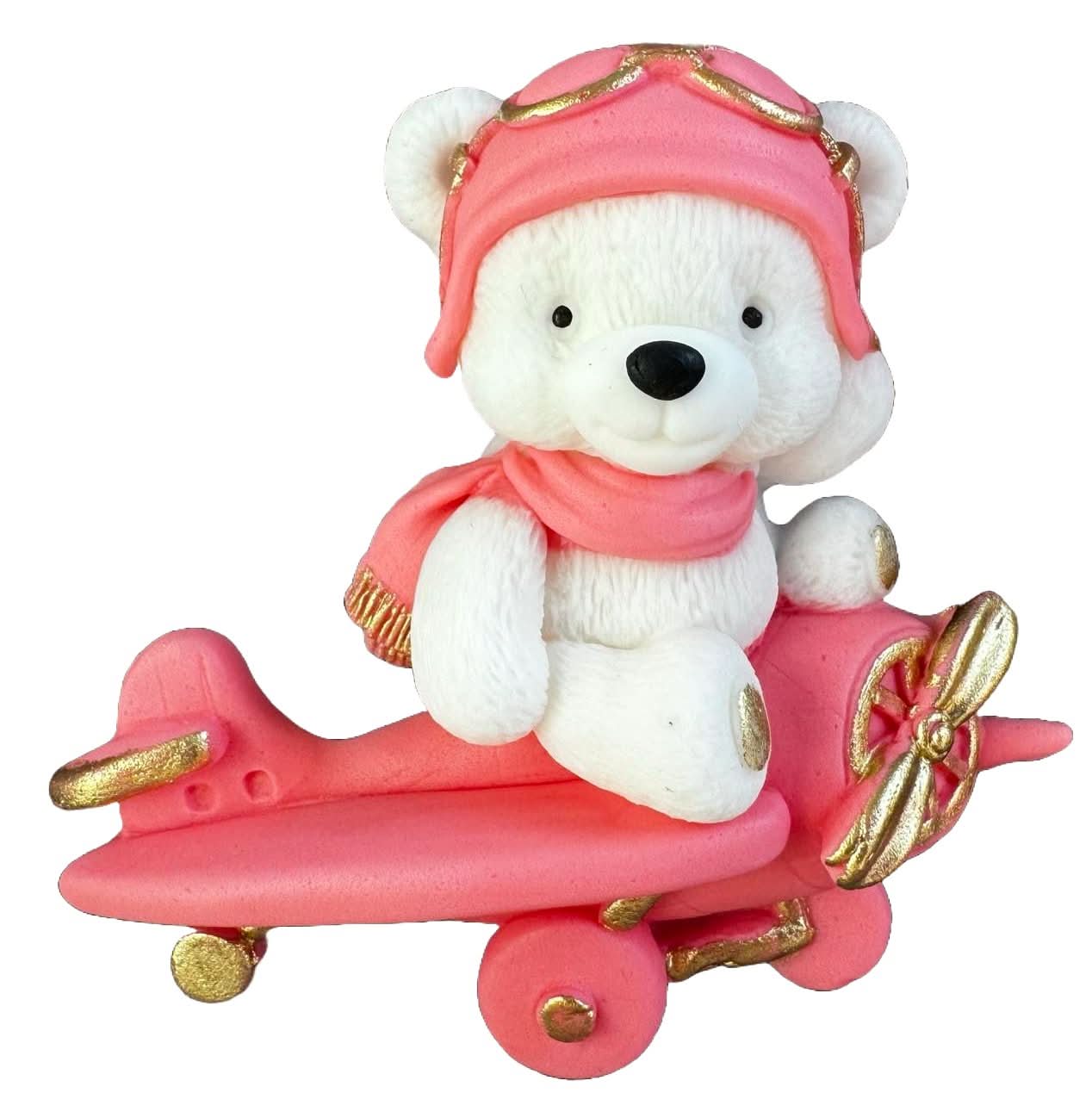 Jedlá cukrová dekorace, Medvěd v letadle Dekorace z Sugar Paste Nati Shop