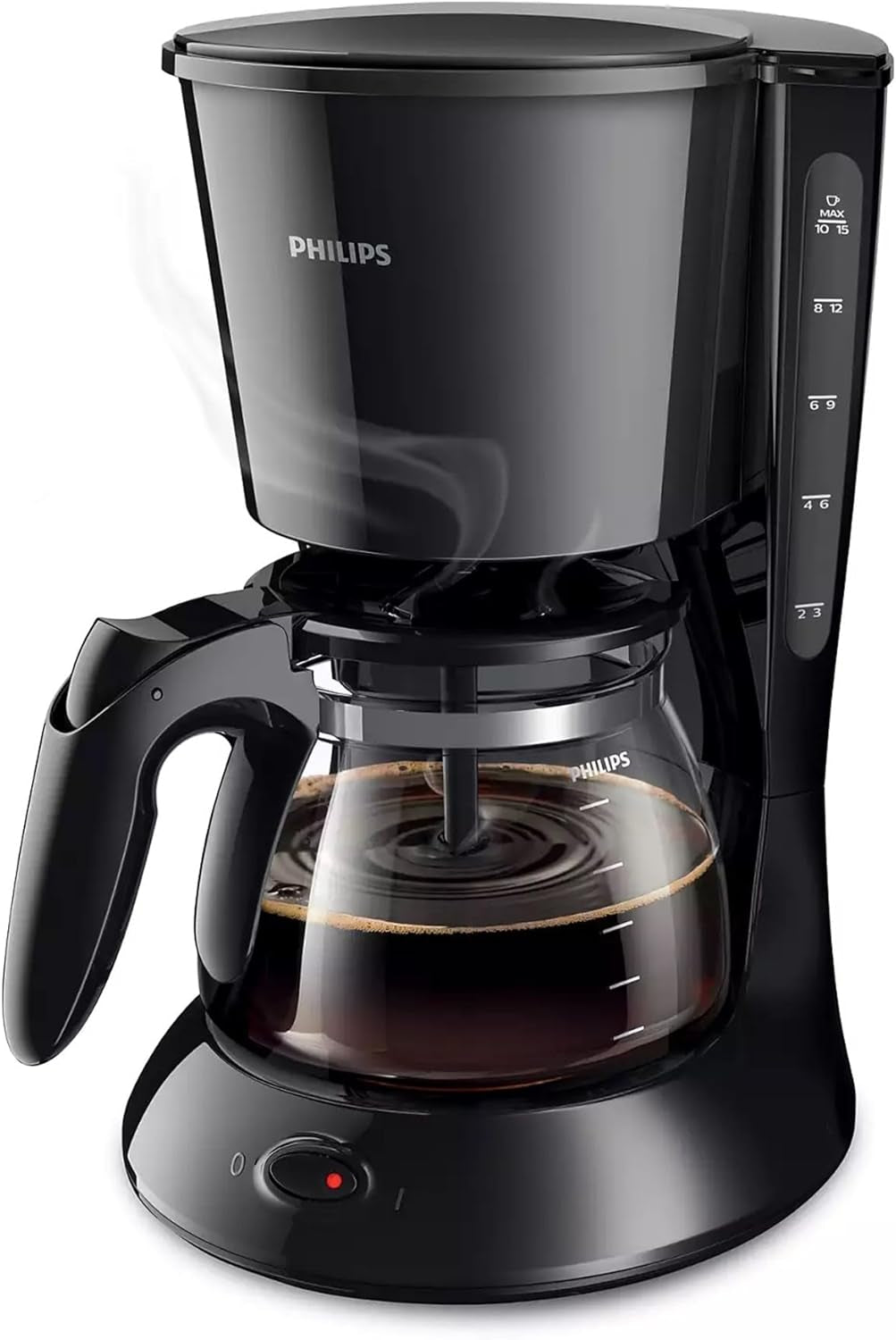 Espresso kávovar PHILIPS Café Gaia s filtrem – nerezová termoska, systém proti odkapávání, intenzivní aroma, automatické vypnutí, 1300 ml, černá (HD7546/20)