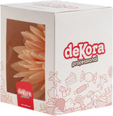 dekora - 12,5 cm obří květina - podzimní jiřinka - bez lepku, bez laktózy, vegan - dekorace na dorty pro svatby, narozeniny a zákusky - snadné použití Cukrová pasta Naty Shop