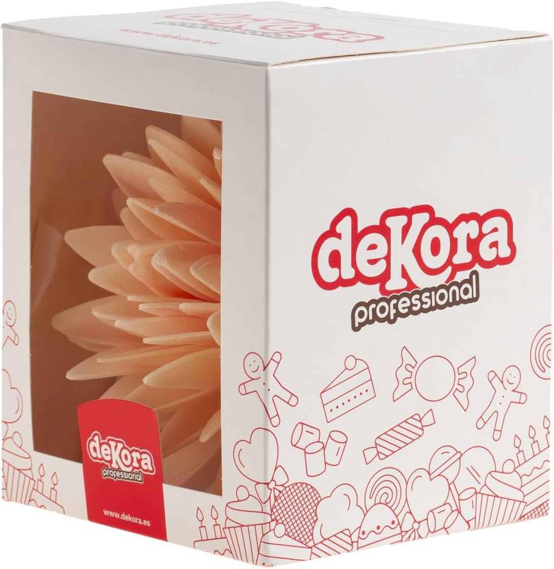 dekora - 12,5 cm obří květina - podzimní jiřinka - bez lepku, bez laktózy, vegan - dekorace na dorty pro svatby, narozeniny a zákusky - snadné použití Cukrová pasta Naty Shop