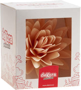 dekora - 12,5 cm obří květina - podzimní jiřinka - bez lepku, bez laktózy, vegan - dekorace na dorty pro svatby, narozeniny a zákusky - snadné použití Cukrová pasta Naty Shop