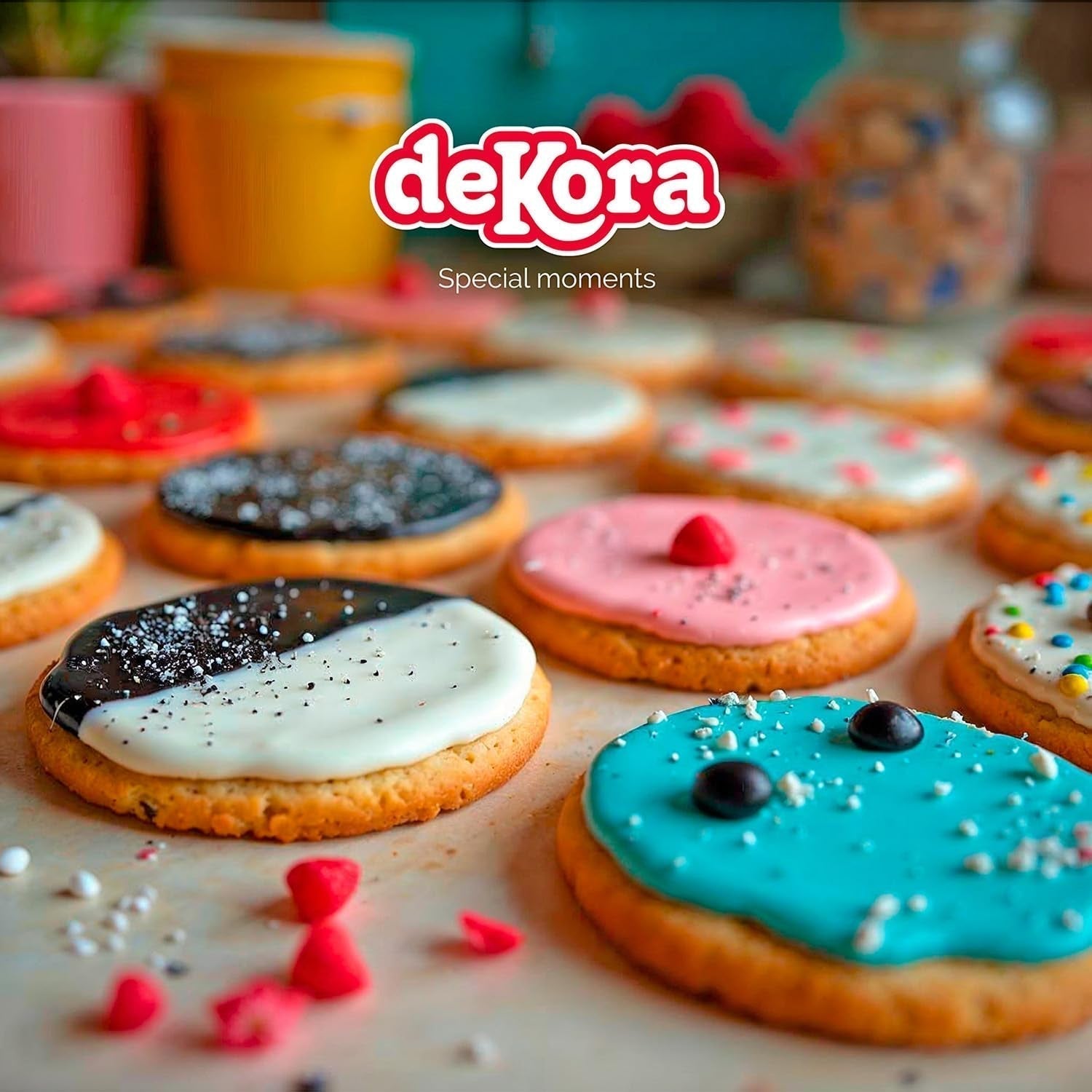 Dekora - Fondant z bílé cukrové pasty 150 g - Perfektní na dorty a ozdoby na pečení - Bez lepku a laktózy - Vanilková příchuť - Měkký, pružný a snadno tvarovatelný pro kreativní dekorace Naty Shop Sugarpaste