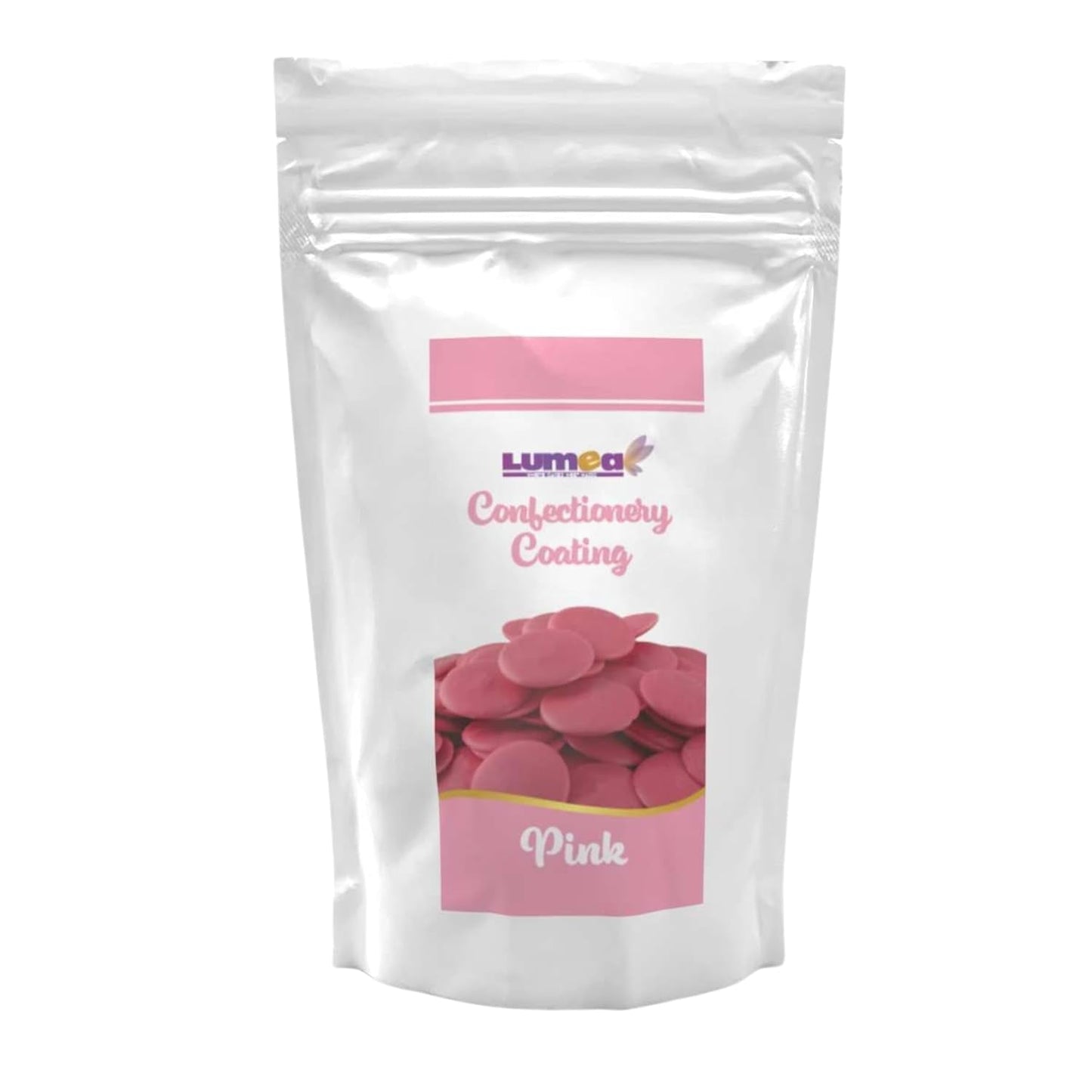Dekozauber24 couverture drops, bílá, 500g, s příchutí bílé čokolády a vanilky, chipsy Deco Melts, vhodné do mikrovlnné trouby, na cake pops, dorty, dorty, dorty, pokapané nebo polevy Cukrová pasta Naty Shop Pink