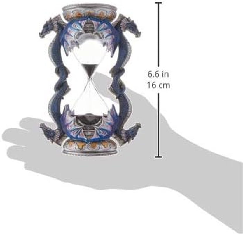 Design Toscano Socha přesýpacích hodin s gotickou výzdobou, polyresin, plnobarevný, 15 cm Sošky a plastiky Naty Shop