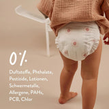 Dětské plenky, velikost 3M (4-8 kg) - 1 pytel po 28 - Bez škodlivých látek, ekologické, vysoce savé, vhodné pro noční použití, ultratenké a měkké - Vyrobeno v Dánsku