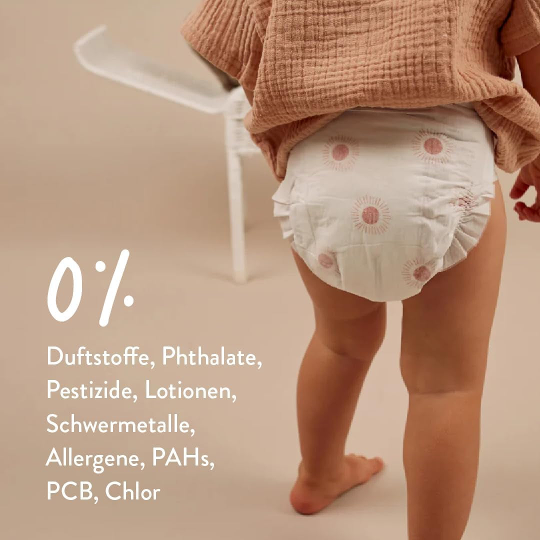 Dětské plenky, velikost 3M (4-8 kg) - 1 pytel po 28 - Bez škodlivých látek, ekologické, vysoce savé, vhodné pro noční použití, ultratenké a měkké - Vyrobeno v Dánsku