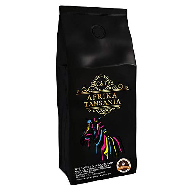 Speciální káva z Afriky - Tanzanie, země Kilimandžáro - káva single origin - prémiová káva - nízká acidita - lehce pražená a čerstvá (celá zrna, 3 x 1000 gramů)