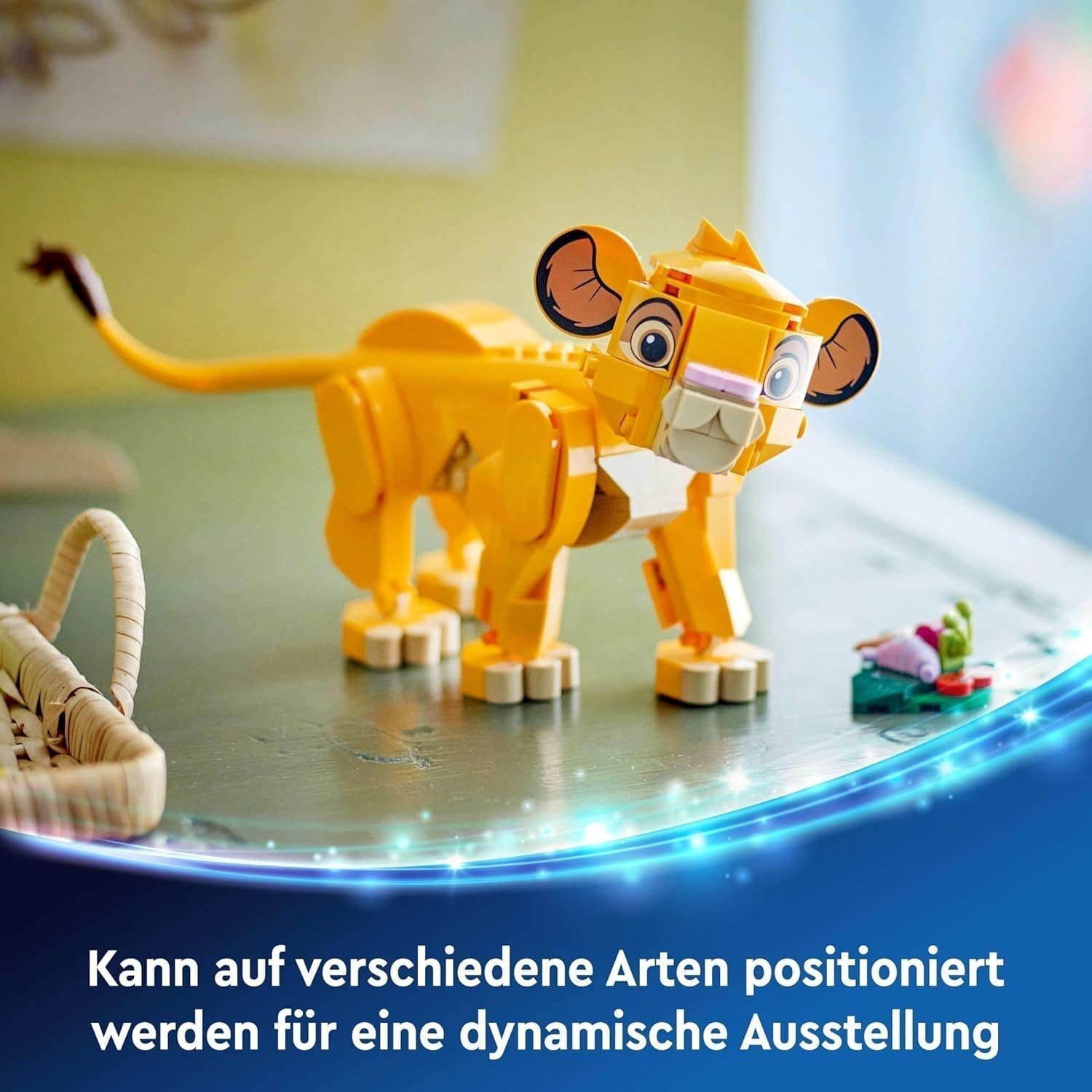 LEGO Ç€ Disney Simba, mládě lvího krále, stavebnice pro děti, fantasy Hrací sada s postavičkou lva, skvělý tip na dárek pro dívky a chlapce od 6 let, dětská hračka 43243 Stavebnice Beuche den LEGO-Store