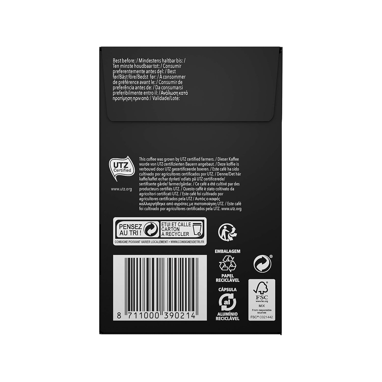 kapsle z hliníku, Ristretto, Intensität 11, 40 kusů, 208 g