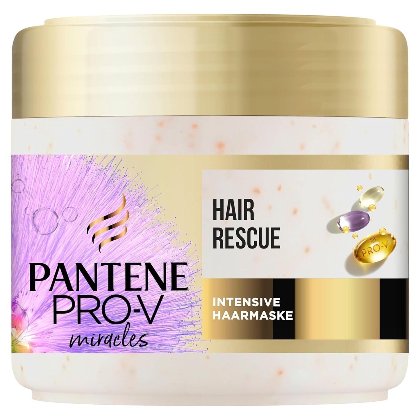 Pantene Pro-V Silky & Glowing Hair Rescue intenzivní maska ​​na vlasy s biotinem a keratinem Reconstruct 300 ml. Pomáhá opravit suché, poškozené nebo melírované vlasy Naty Shop Hair Mask Výchozí název