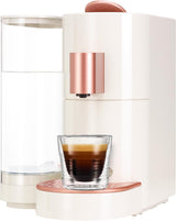 K-FEE TWINS II kapslový espresso kávovar na kávu, čaj a kakao | Espresso kávovar na velké šálky | Rychlý ohřev | Nádrž na vodu 2,3 ​​l | 19 barů | Černo-měděná