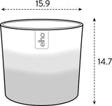 Kulatý hrnec elho Color Gradient 16cm - pro vnitřní použití - 100% recyklovaný plast - Ø 15,9 x H 14,7 - Zelená/Bambusová zelená