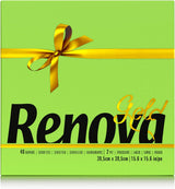 Papírové ubrousky Renova, zlaté, zelené, 40 kusů
