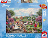 Schmidt Spiele 58038 Disney Popelka šťastně až navěky Skládačka Thomas Kinkade 1000 dílků Vícebarevné puzzle Naty Shop Výchozí název