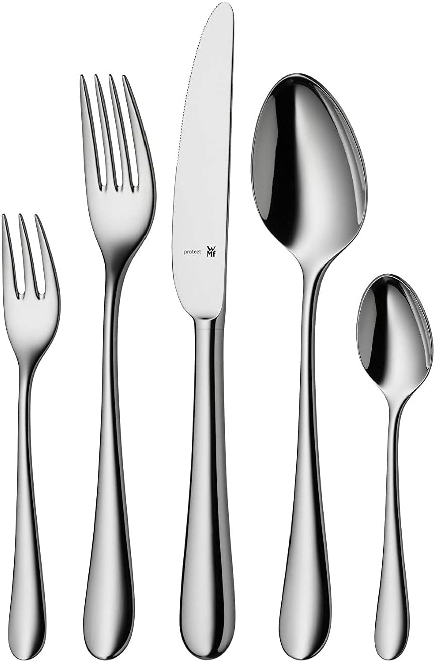 WMF Merit sada příborů z nerezové oceli Cromargan Protect Leštěný proti poškrábání Lze mýt v myčce Naty Shop jeden 30 kusů