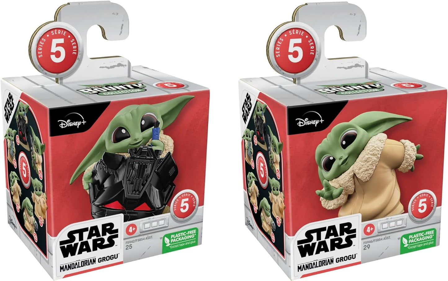Star Wars Hasbro the Bounty Collection Series 5, figurky Grogu, balení 2 kusů, hra na helmu, hra na vykoukání, 4 roky stará hračka, 5,5 cm, multi, F5941 akční figurky Naty Shop