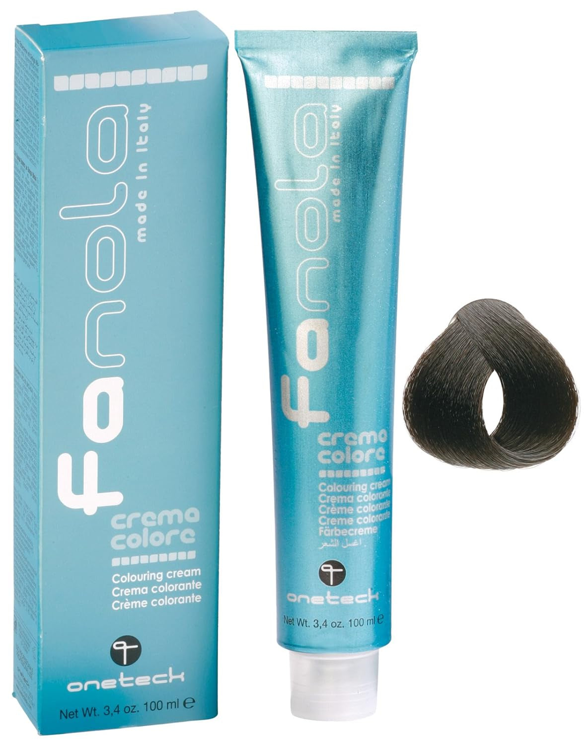 Fanola crema colore Barvicí krém 7.0 Blond, 100 ml Barva na vlasy Naty Shop 3.0 Tmavě hnědá
