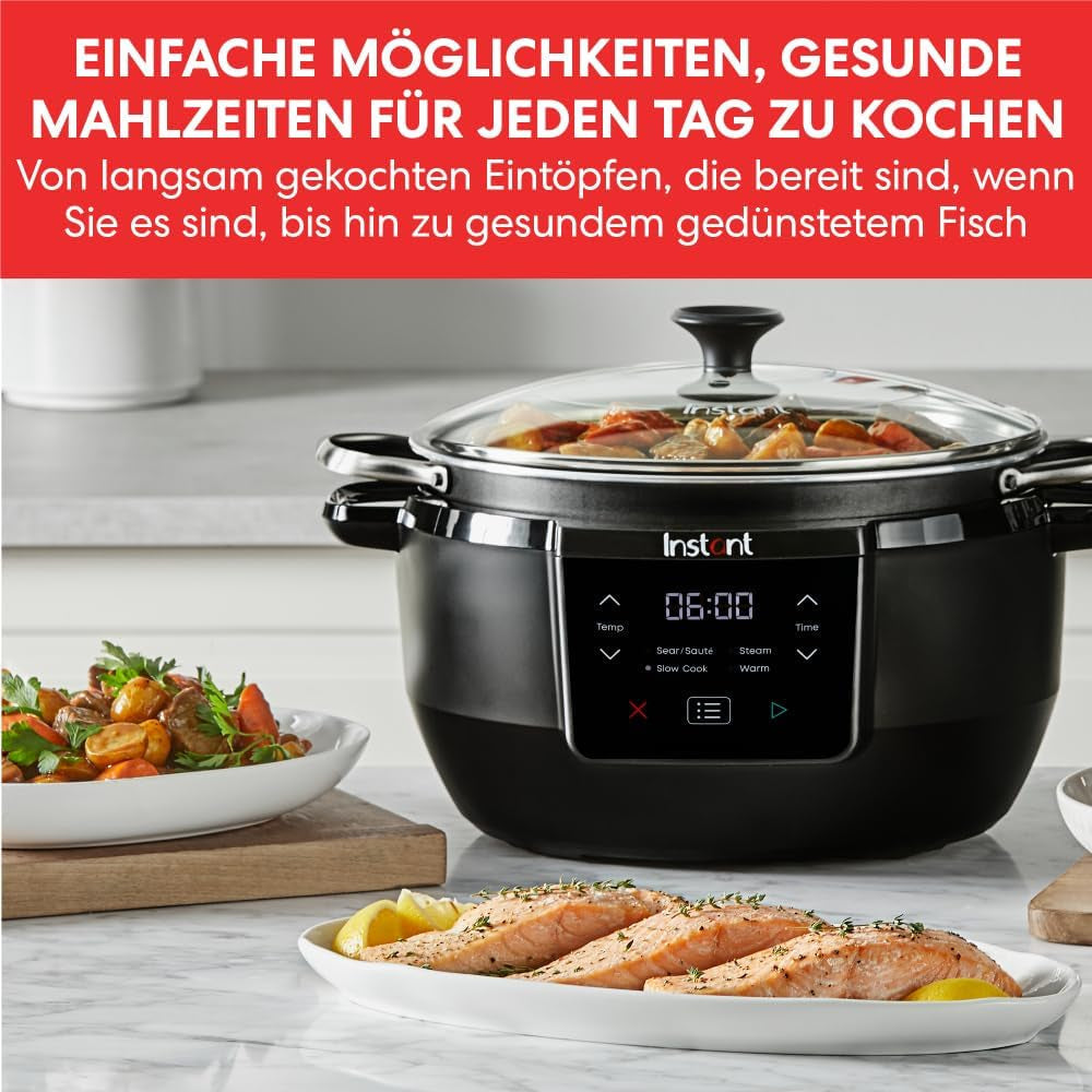 Instant hrnec Superior pomalý hrnec, 7,1l multivařič, 4 funkce vaření, 800W pomalý hrnec Naty Shop
