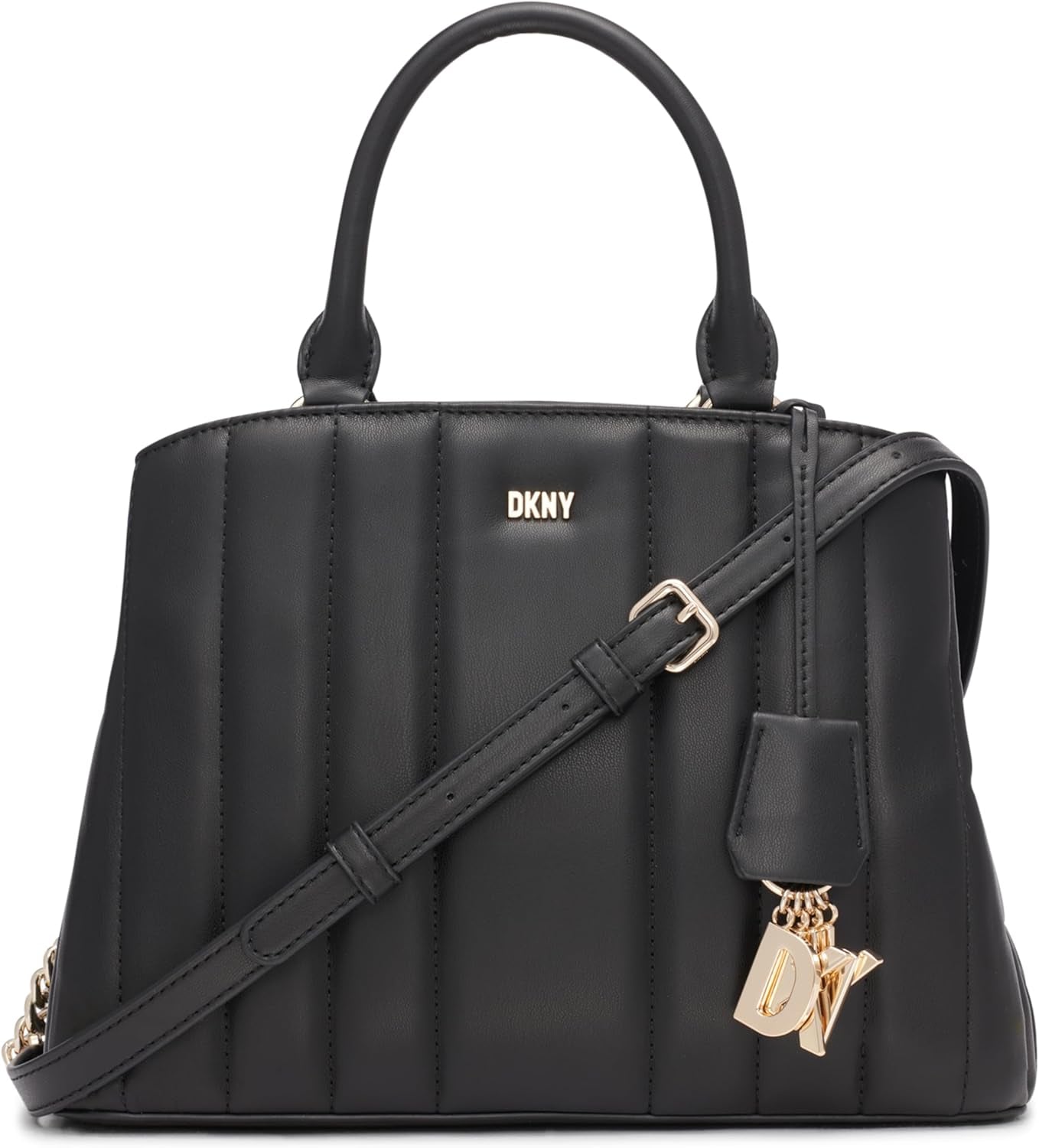DKNY Chain Lexington Park řetízková brašna se středním logem, černá / zlatá, univerzální dámské tašky Naty Shop Výchozí název