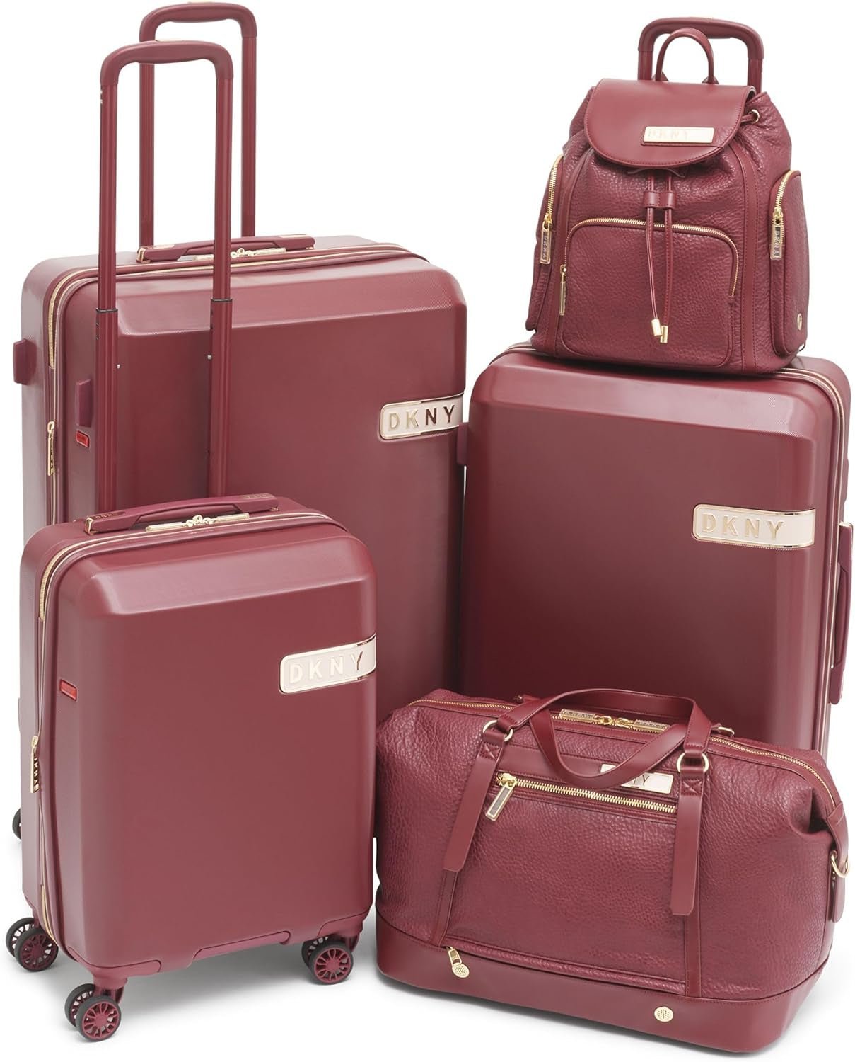 DKNY Duffel Softside Weekender Zavazadla, Červené víno, Víno, Duffel Softside Weekender Zavazadla Zavazadla a cestovní potřeby Naty Shop