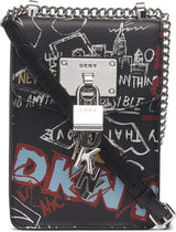 Crossbody kabelka přes rameno DKNY Elissa N/S Tašky Ženy Naty Shop Elissa Graffiti/Silver Elissa, Small, Black Jedna velikost pro všechny