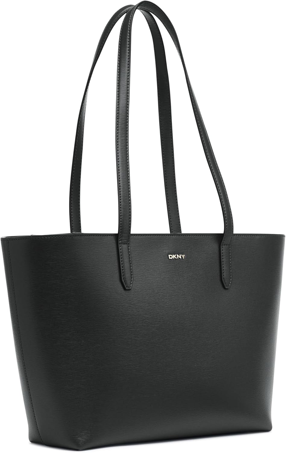 DKNY Dámská střední kožená taška Bryant Tote Bag, černá / zlatá Dámské tašky Naty Shop