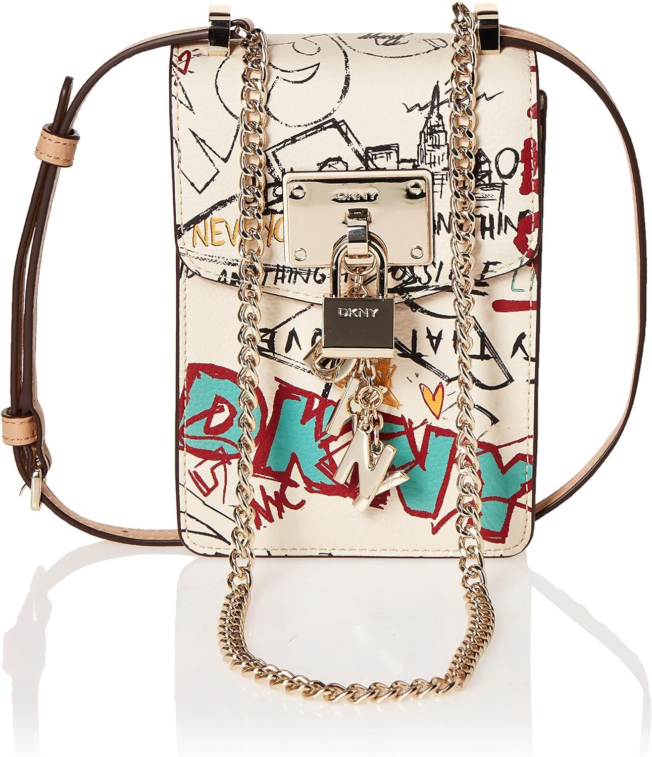DKNY Dámské Elissa N / S Phone Cr Crossbody, One Size Dámské Tašky Naty Shop Bílá