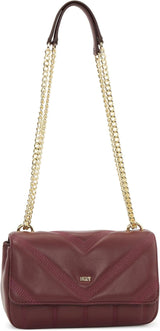 Taška přes rameno DKNY Flap Tašky Women Naty Shop Distressed Wine