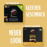 Caffè Vergnano 1882 – Èspressokompostierbare Kaffeekapseln, Compatible Mit Nespresso, Napoli – Packung Enthält 100 Kapseln