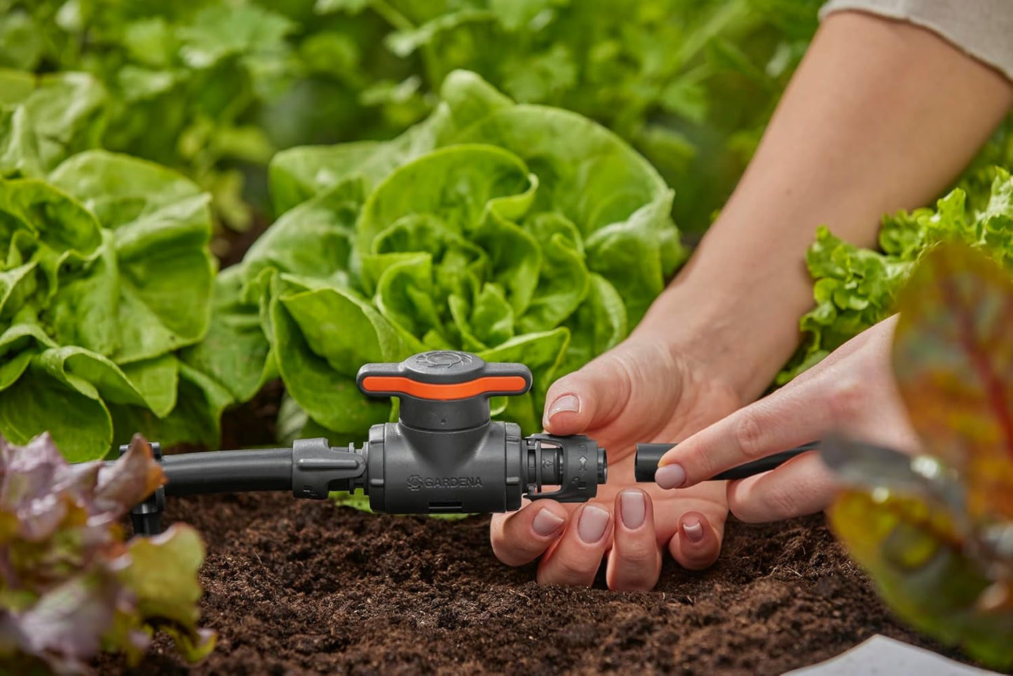 Gardena Micro-Drip-System regulační a uzavírací ventil 13 mm (1/2 palce): Jednoduché uzavírání trubek a plynulá regulace průtoku vody, příslušenství pro pokládku odkapávacích trubek (13207-20)