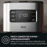 Espresso AEG Deli 5, 1,5 l, programovatelný časovač, funkce udržování teploty, bezpečnostní zastavení, ukazatel hladiny vody, optimální dávkování, funkce proti odkapávání, nerez, CM5-1-6ST