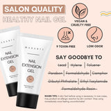 Makartt Poly Gel na prodloužení nehtů - Akrylový gel na prodloužení nehtů, gel na zpevnění nehtů, zdobení nehtů, 50 ml (fialový)
