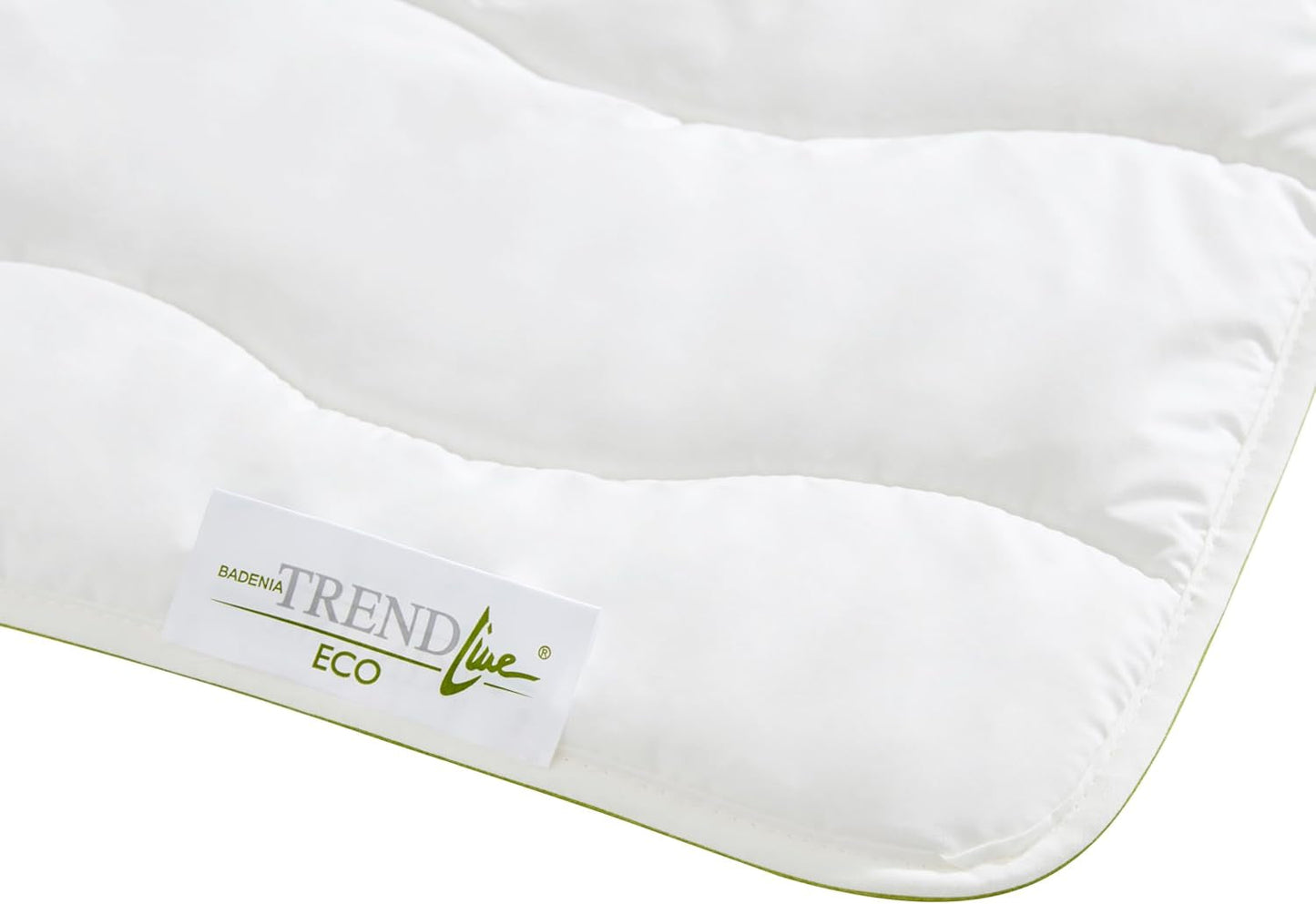 Badenia Trendline Eco přikrývka Aerelle Blue Duo 135 X 200 Cm, Bílá, Öko-Tex certifikovaná, Vyrobeno v souladu s německým standardem kvality Peřiny a přikrývky Naty Shop