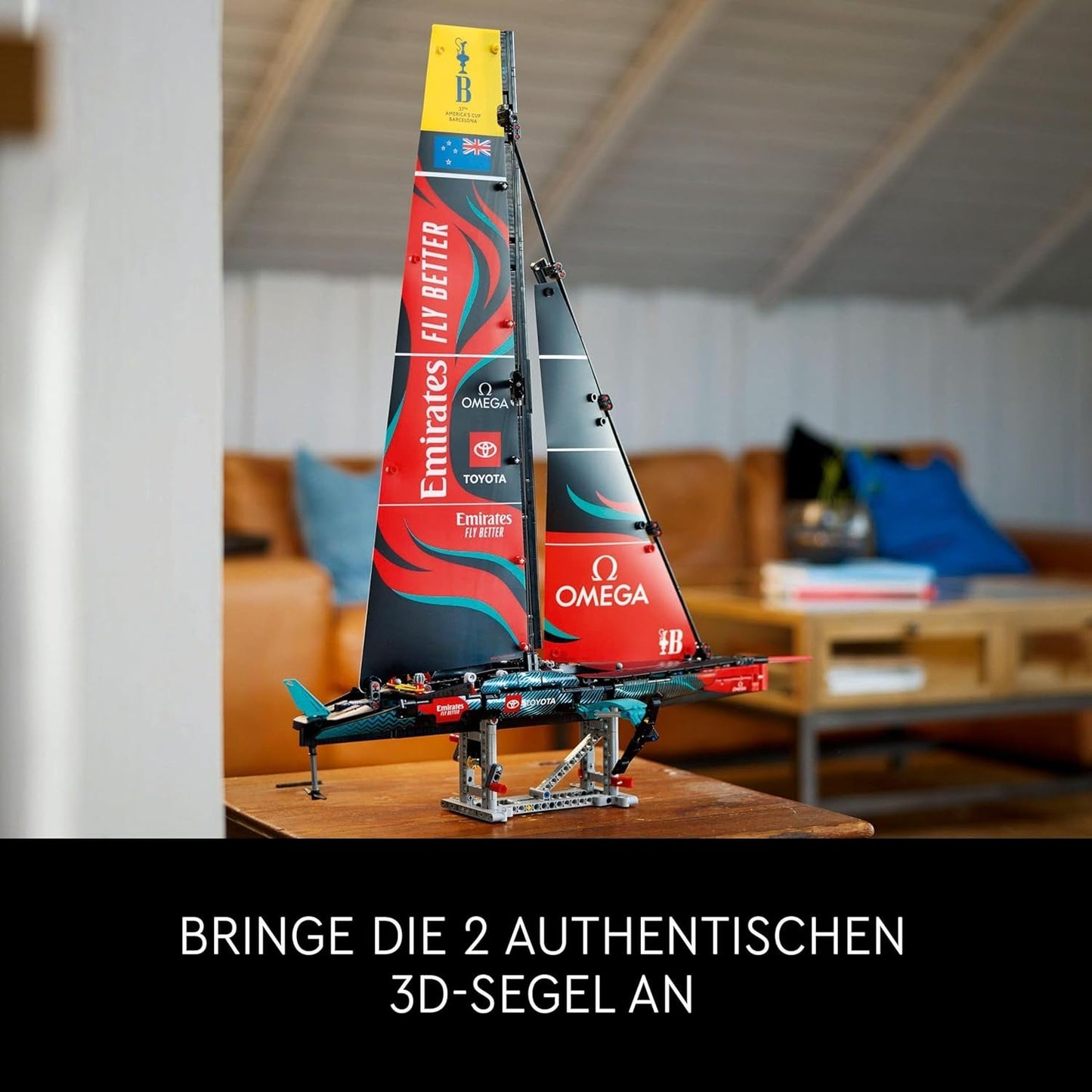 LEGO Technic Tým Emirates Nový Zéland AC75 Závodní jachta Stavebnice plachetnice pro dospělé Dárek pro muže a ženy Kreativní a odpočinková činnost 42174 Stavebnice Besuche den LEGO-Store
