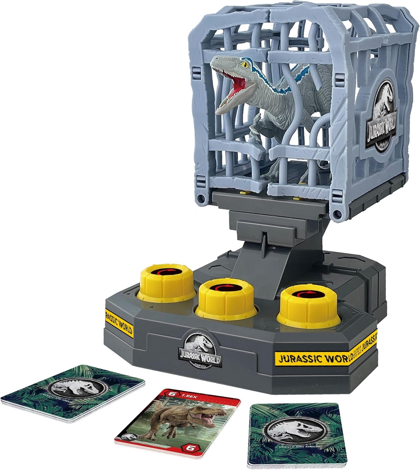 EPOCH Games, Jurský svět – Cage Breaker, 7523, Dinosauří hračka, Stolní hra pro děti od 4 let