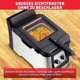 Fritéza Tefal FR600D Clear Duo, smažení s menším množstvím kouře a zápachu, kapacita 1,2 kg, termostat, časovač, velké průhledové okénko bez mlhy Domácí spotřebiče Naty Shop